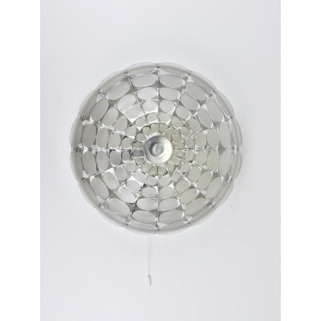 Large Round Op Art Glass Flush Mount from Peill & Putzler, 1970s For Sale - Image 3 of 17