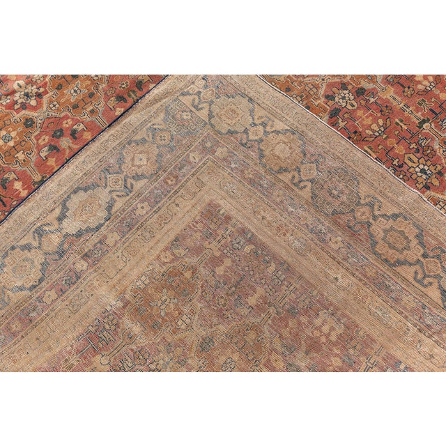 Fine 1920s Indian Handmade Carpet For Sale - Image 9 of 9