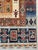 Tribal Blue Rust Hand Knotted Qashqai Design Tribal Wool Rug, 04'11 X 06'09 For Sale - Image 3 of 11