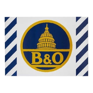 1987 B & O Panel from the Union Train Station Installation in Hartford, Connecticut For Sale