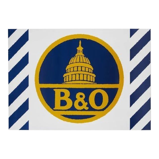 1987 B & O Panel from the Union Train Station Installation in Hartford, Connecticut For Sale