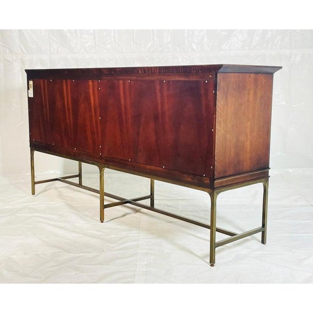 Brass Walnut and Brass Credenza by Century Furniture, Made in the United States For Sale - Image 8 of 18