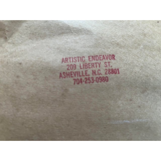 Vintage Mountain House Watercolor Painting Signed Barber For Sale - Image 9 of 9