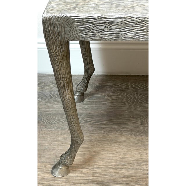 Sculptural Zoomorphic Cast Zinc Alloy Coffee Table Manner of John Dickinson For Sale - Image 17 of 17