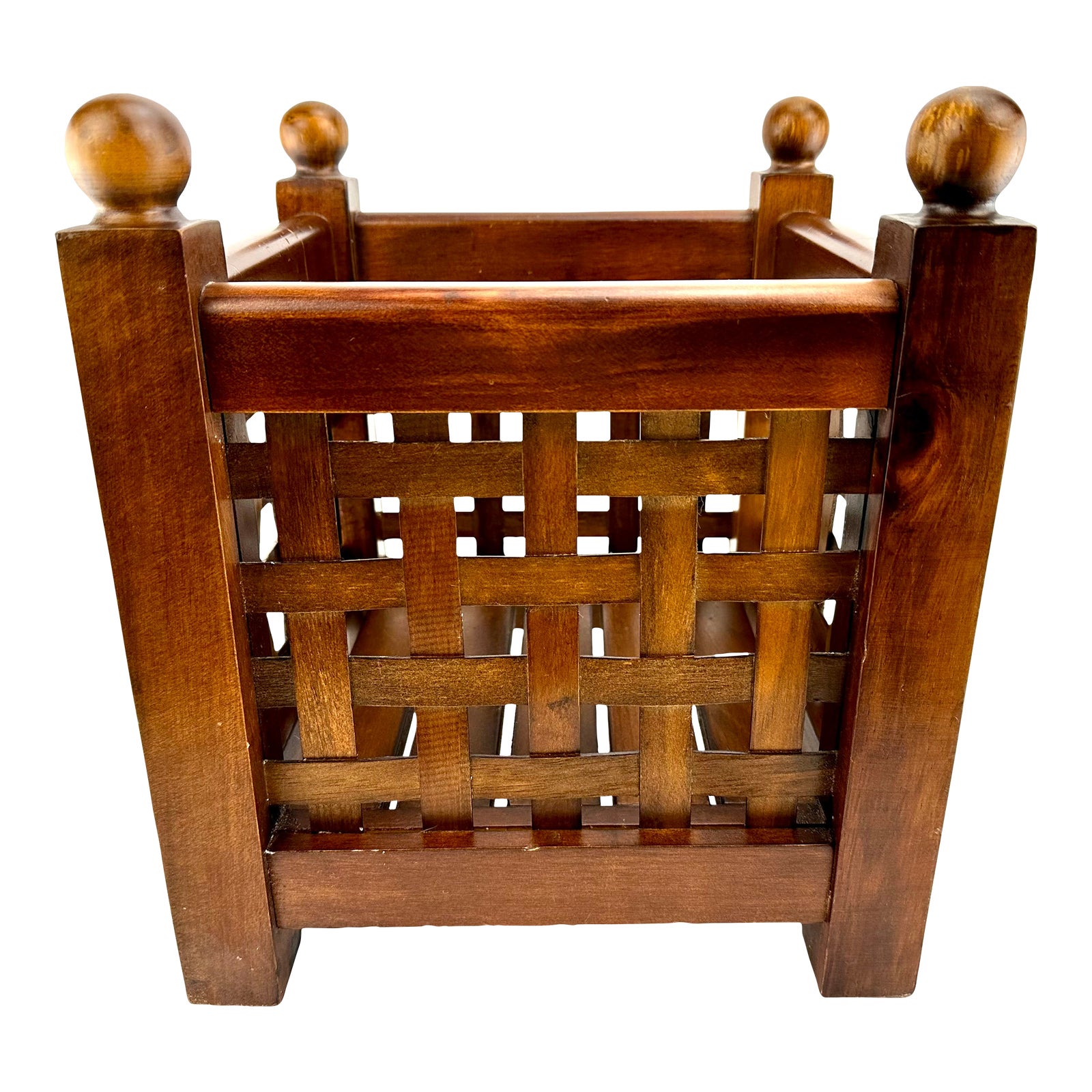 Vintage Mid Century Mission Style Planter Chairish