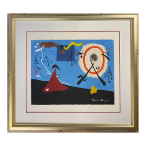 Joan Miro Style Abstract Composition