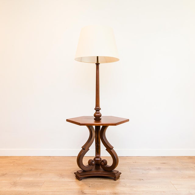 Vintage Restored Provincial Lamp With Cocktail Table by Tomlinson For Sale - Image 12 of 13