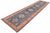 Rustic Bohemian Kazak Mervin Ivory/Red Wool Runner Rug - 4'0''x16'2'' For Sale - Image 3 of 10
