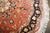 A round mid 20th Century Formal Persian Rose Color Rug