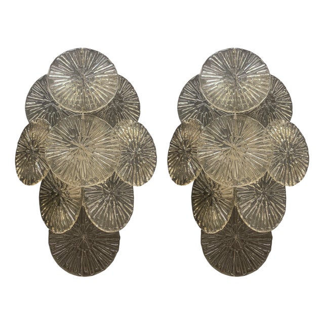 Wall Lamps from Mazzega, 1970, Set of 2 For Sale