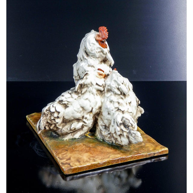 Rooster and Hens Sculpture by G. Cacciapuoti For Sale - Image 12 of 18