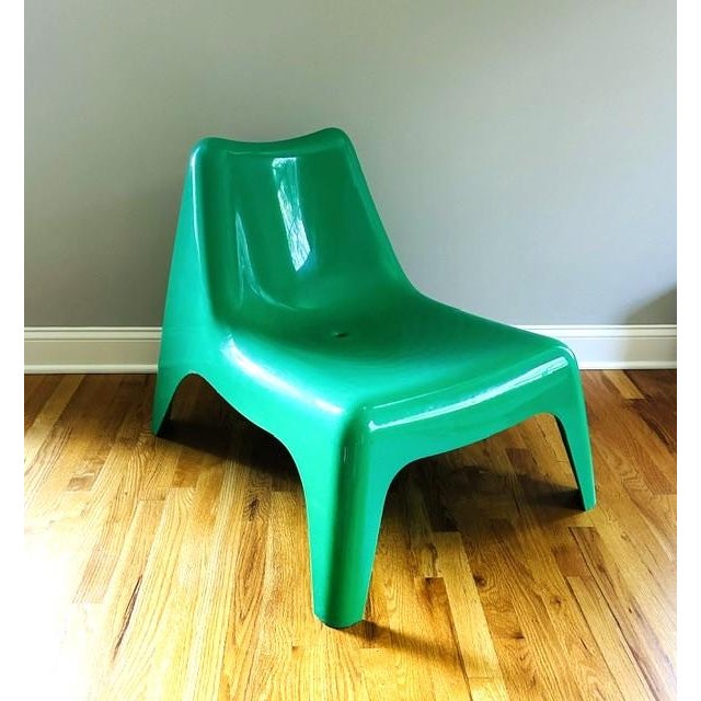 Vintage Ikea Green Ps Vago Plastic Lounge Chair For Sale - Image 14 of 14