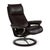 Set of Aura Leather Recliner and Ottoman from Stressless For Sale - Image 5 of 18
