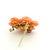 Metal Italian Carved Coral & Diamond 18k Gold Flower Brooch Pendant, Circa 1970 For Sale - Image 7 of 13