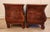 Wood Vintage Henredon Louis XV Style Burled Bombe Chests Nightstands-a Pair For Sale - Image 7 of 13