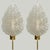1 of the 3 pairs of elegant and exquisite hand blown Murano glass in the style of Barovier & Toso wall sconces with...