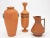 Terra Cotta Antique Etruscan-Style Decorative Vases- Set of 3 For Sale - Image 8 of 11