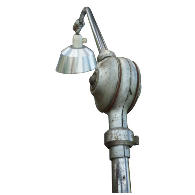 Vintage Industrial Triplex Pendulum Clamp Lamp by Johan Petter Johansson for Asea, Sweden, 1930s For Sale - Image 6 of 12