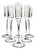 Mid 19th Century Antique Blown and Hand Cut Butterfly Cordial Glasses - Set of 6 For Sale