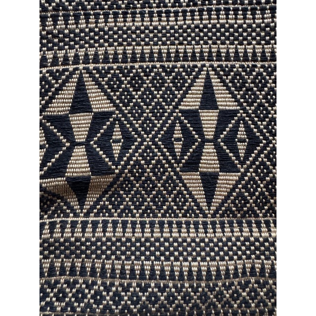 Contemporary Vintage Chin Myanmar Table Runner Indigenous Tribal Back-Strap Loom Cotton Textile For Sale - Image 3 of 11