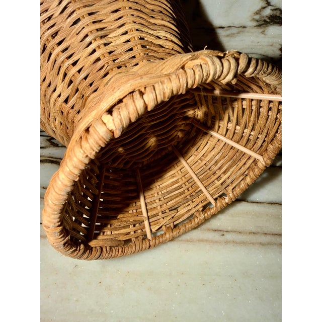 Handmade Rattan Urns Pair For Sale In Miami - Image 6 of 6