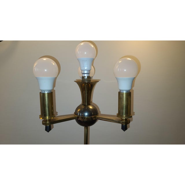 Gold Mid-Century Floor Lamp from Maison Petitot, 1950s For Sale - Image 8 of 12