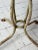 Vintage White-Painted Iron Petal Back Vanity Chair With Navy Suede Seat, Circa Mid-20th Century For Sale - Image 14 of 16