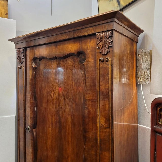 Wood Biedermeier Style Wardrobe / Cabinet in Ash Wood, Germany, 1840 For Sale - Image 7 of 18
