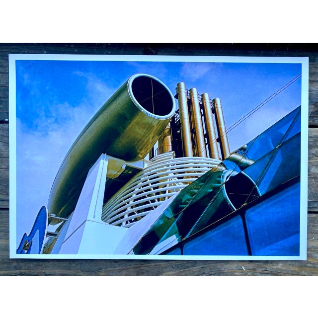 Original photographic abstract artwork by California artist Clifford Baker. Photographed aboard a Princess Cruise to...