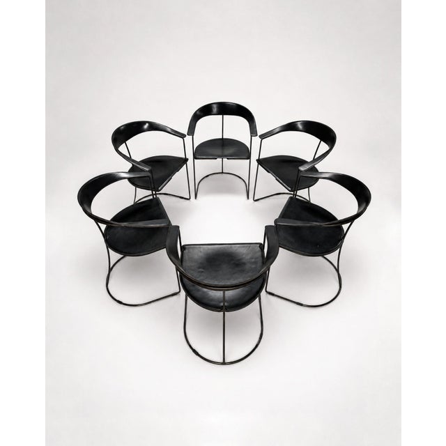 Vintage Canasta Chairs by Arrben Italia, 1980s, Set of 6 For Sale - Image 14 of 14