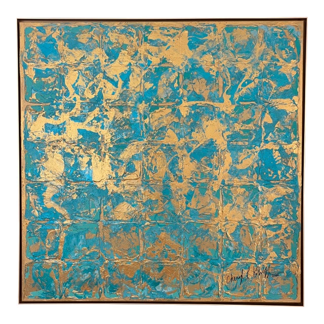 Turquoise Matrix - Designed by Cheryl P. Kohloff For Sale