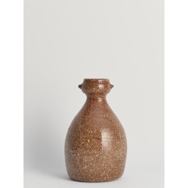 Japanese Stoneware Vase For Sale - Image 3 of 10