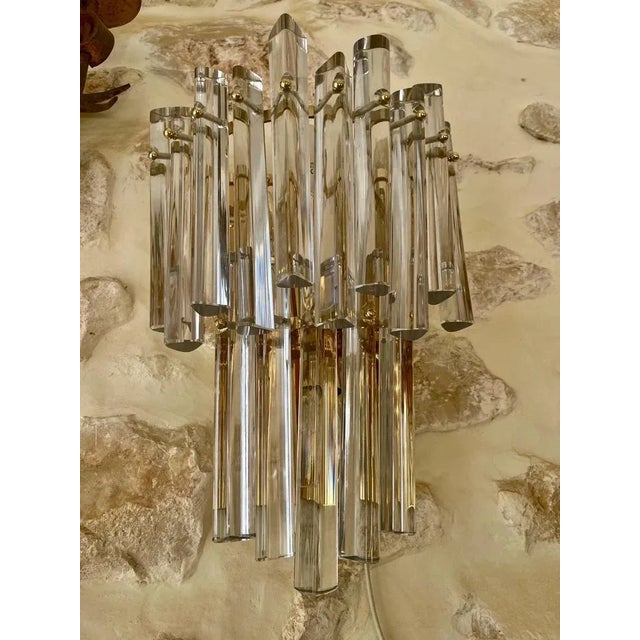 Venini Murano Glass Wall Light from Venini, Italy, 1980s For Sale - Image 4 of 8