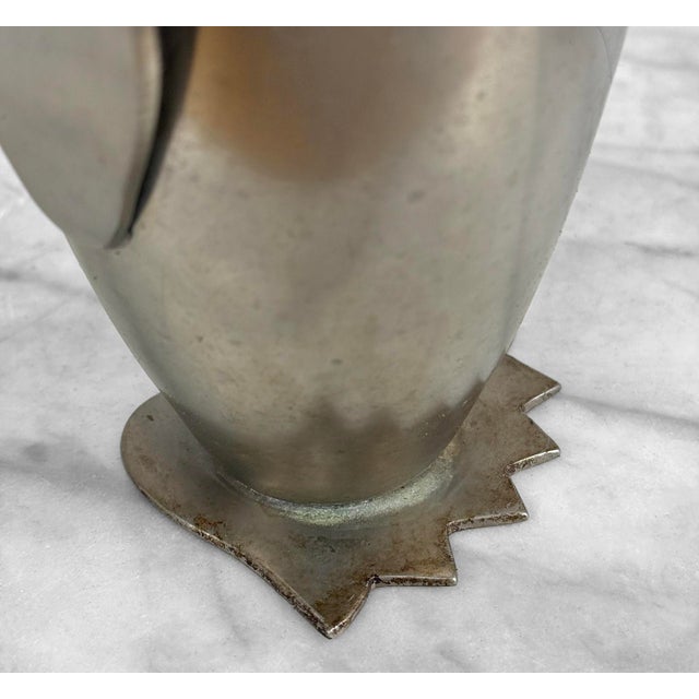Vintage Art Deco Penguin Stainless Steel Cocktail Shaker Mixer For Sale - Image 11 of 12