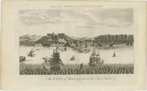 Middleton, View of Malacca, 1777, Engraving on Paper