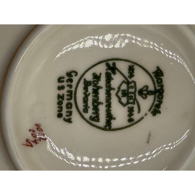 Ceramic Early 1900s Hutschenreuther Porcelain China Margarete Germany Us Zone Dinnerware Set- 141 Pieces For Sale - Image 7 of 17