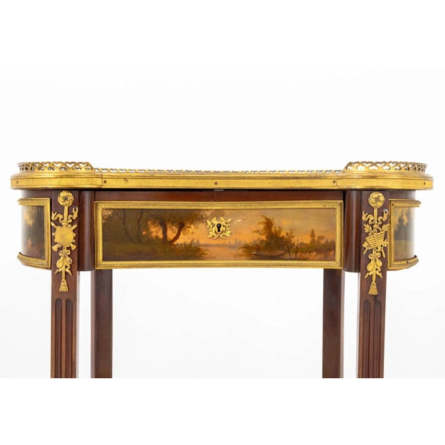 Brown Louis XV Style Vernis Martin Occasional Table For Sale - Image 8 of 13