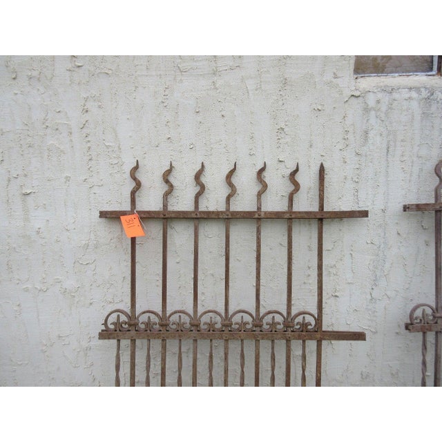 Antique Victorian Iron Gate Architectural Salvage Door For Sale - Image 4 of 7