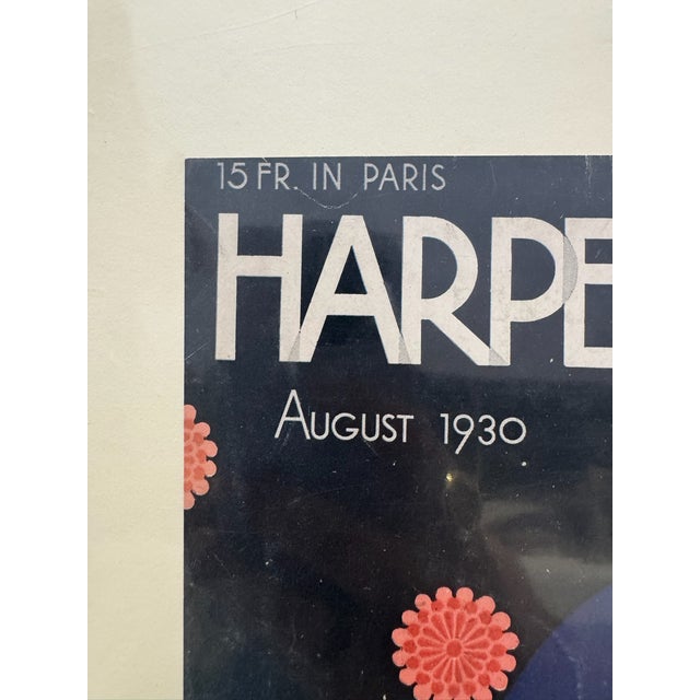 Original period front cover from the August 1930 issue of Harper's Bazaar magazine featuring the elegant silhouette of a...