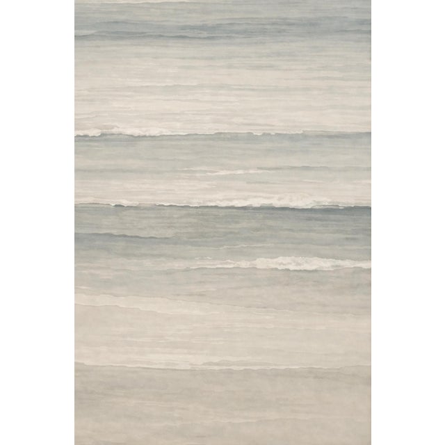 Paper Soft Coastal Waves, Neutral Seascape Wall Art Print, 24″ × 36″ For Sale - Image 7 of 9