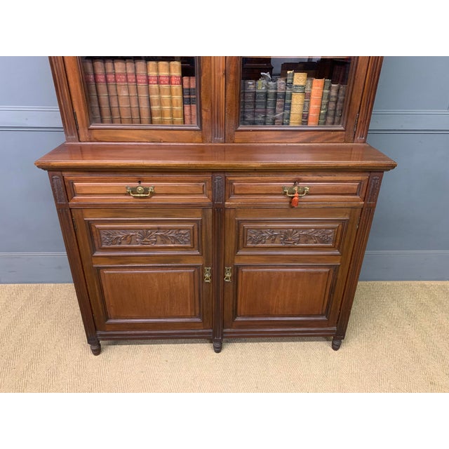 Victorian Mahogany Bookcase, 1895 For Sale - Image 14 of 18