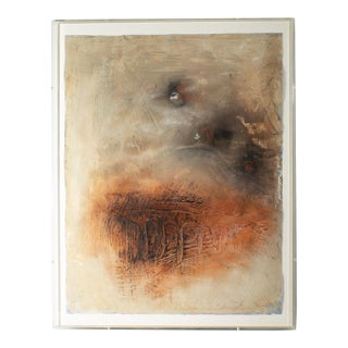 1990 “Structure Series #15” Mixed Media Painting by Susan Laufer For Sale