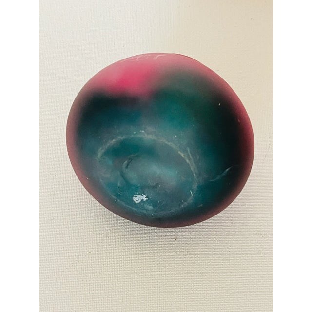 1900 - 1909 Antique French Art Deco Glass Vase Legry For Sale - Image 5 of 5