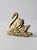 Mid-Century Modern Vintage Brass Swan For Sale - Image 3 of 5