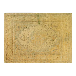 Antique Indian Agra Oriental Rug, Room Size, W/ Central Medallion