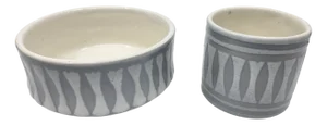 Bowl and Mug in French Ceramic by Roger Capron, French Riviera, 1960s, Set of 2