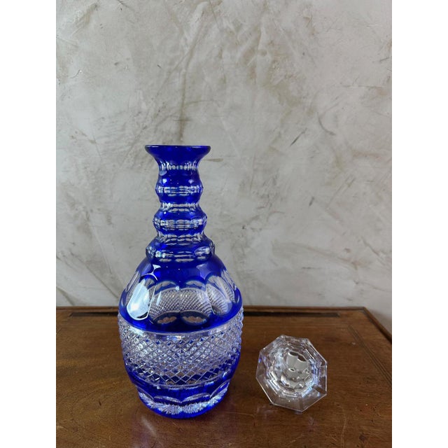 Bohemian Crystal Carafe, 1950s For Sale - Image 6 of 10