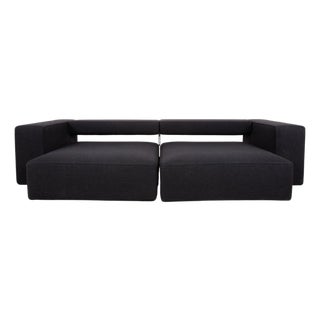Andy Fabric Three-Seater Grey Anthracite Sofa with Manual Function from B&B Italia / C&B Italia For Sale