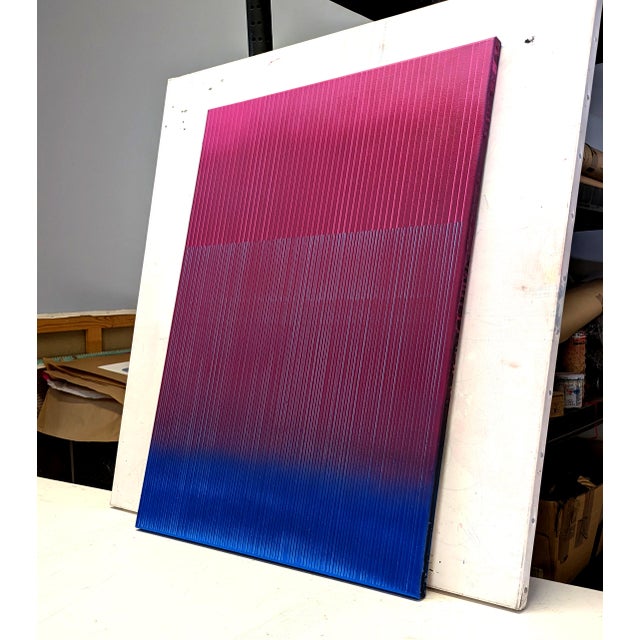 Tehos - Original Painting on Canvas - Abstraction Lx01 For Sale - Image 4 of 5