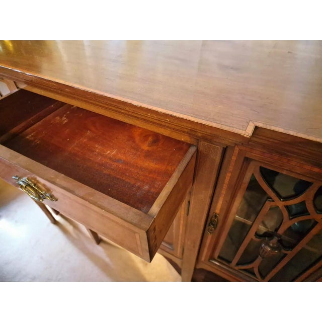English Mahogany Display Buffet, 1920s For Sale - Image 3 of 11